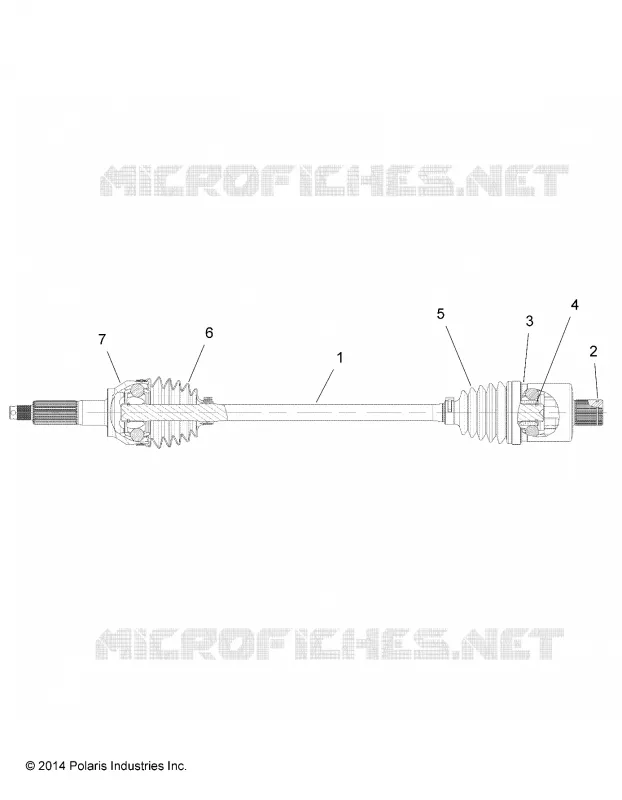 DRIVE TRAIN, TRANSMISSION ARRIERE SHAFT (TO 7/3/2017)