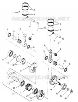 PISTON ET VILEBREQUIN WIDETRAK GT 0952061 AND  EUROPEAN WIDETRAK GT E952061 (4928962896C010)