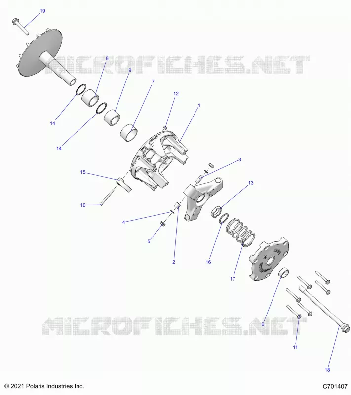 SYSTÃˆME DE TRANSMISSION, PRIMARY CLUTCH