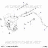SYSTÃˆME DE TRANSMISSION, GEARCASE MOUNTING, REAR