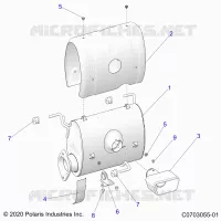 ENGINE, ECHAPPEMENT, SILENCER AND RELATED