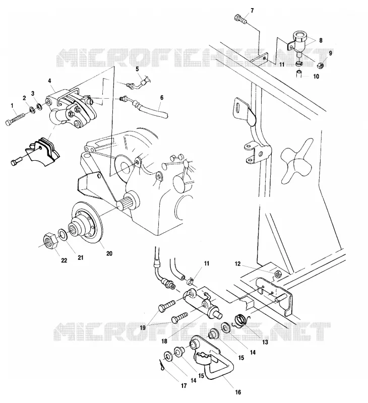 FREIN ARRIERE/FOOT PEDAL