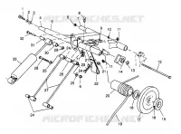 BRAS DE SUSPENSION ARRIERE 500 0972764, EUROPEAN 500 E972764 AND 500 RMK 0972964 (4938393839C006)