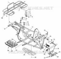 SUPPORT PARE CHOCS / PORTE PAQUET TRAIL BOSS W97AA25C (4940574057A007)