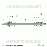 SYSTEME DE TRANSMISSION, FRONT HALF SHAFT