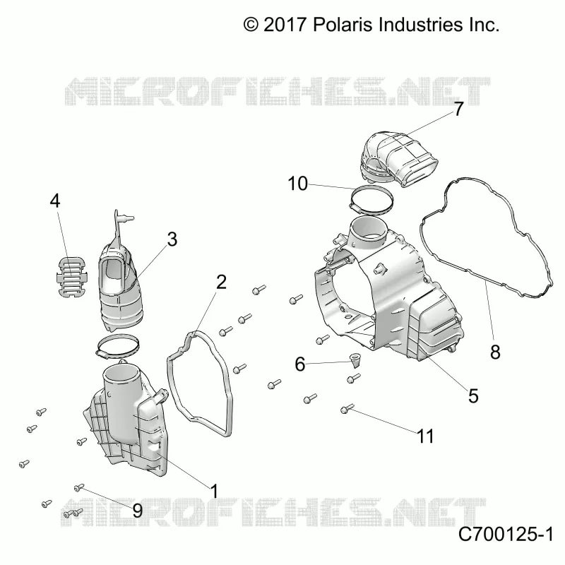 ENGINE, ALTERNATEUR  COVER HVAC
