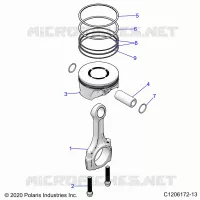 ENGINE, PISTON ET BIELLE