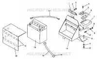 SUPPORT BATTERIE ASSEMBLY RXL 0940768 (4925062506035A)