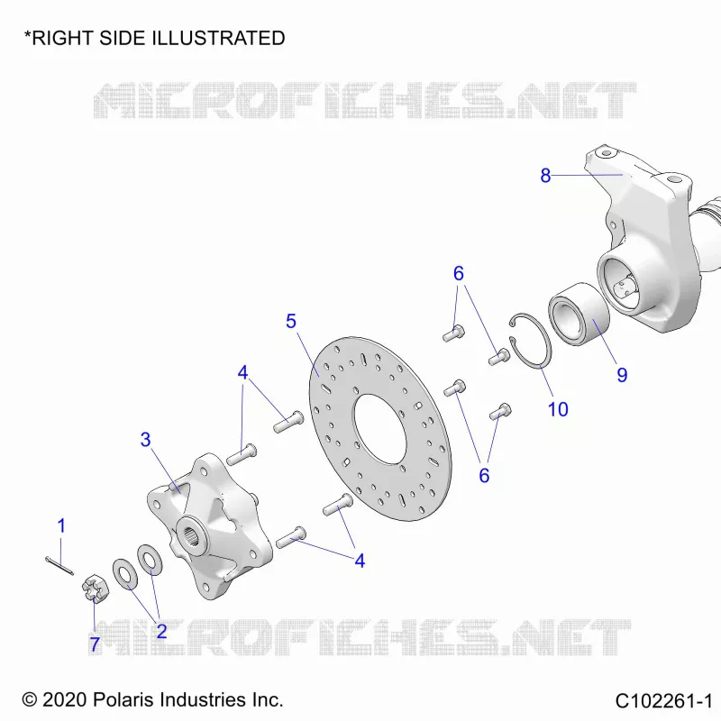 SUSPENSION AVANT HUB, CARRIER, AND BRAKE DISC