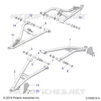 SUSPENSION AVANT CONTROL ARMS