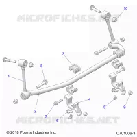 SUSPENSION, FRONT BARRE STABILISATRICE- Z21NAM99AG (C701006-3)