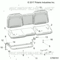 SIEGE ASM. REAR
