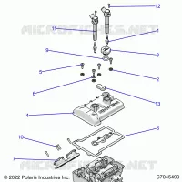 ENGINE, THROTTLE BODY AND COUVERCLE SOUPAPE