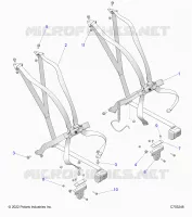 SIEGE BELT MOUNTING 6 POINT