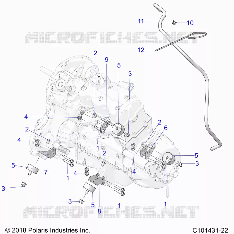 ENGINE, TRANSMISSION MOUNTING & LONG BLOCK