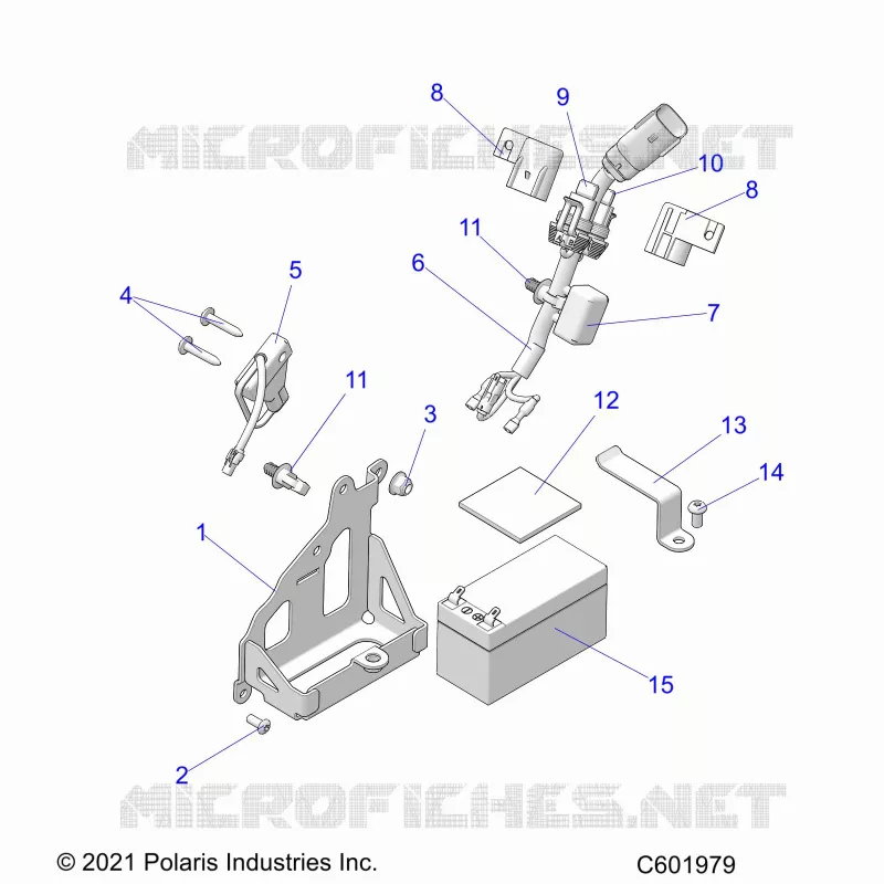 ELECTRICITE, BATTERY, MANUAL START POWER UP COMPONENTS