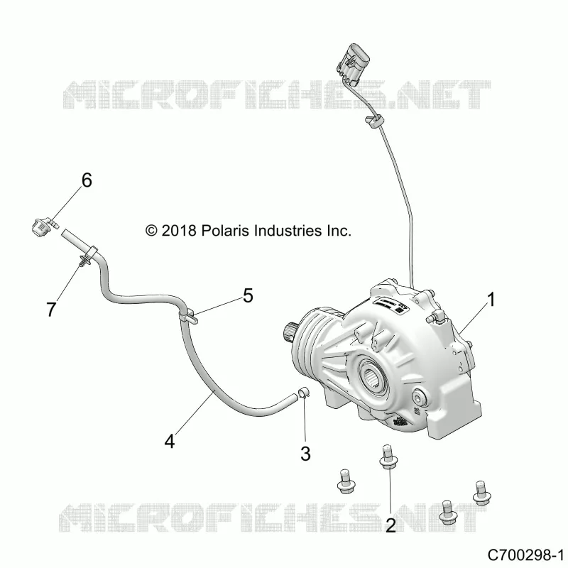 DRIVE TRAIN, FRONT SUPPORT PONT