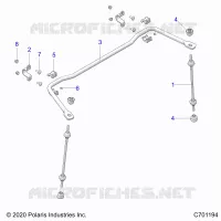 SUSPENSION, REAR BARRE STABILISATRICE