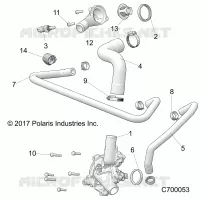 MOTEUR, WATERPUMP AND BYPASS