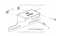 SUPPORT PLAQUE D'IMMATRICULATION WITH LIGHT, REAR UTILITY