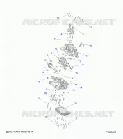ENGINE, CRANKCASE AND VILEBREQUIN