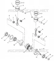 PISTON ET VILEBREQUIN LITE TOURING 0983133 AND EUROPEAN LITE TOURNG E983133 (4941934193C005)