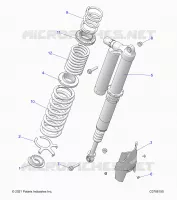 SUSPENSION, REAR SUPPORT AMORTISSEUR , ULTIMATE