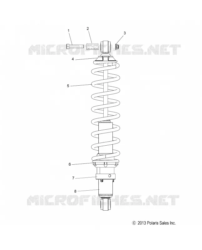 SUSPENSION, AMORTISSEUR, REAR TRACK (7043994)