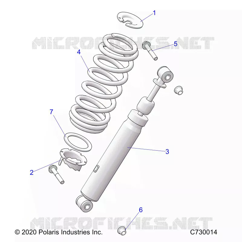SUSPENSION, AMORTISSEUR AVANT MOUNTING