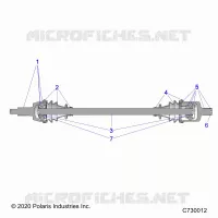 SYSTÃˆME DE TRANSMISSION, FRONT HALF SHAFT