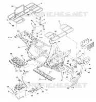 CHASSIS W/RACKS SWEDISH 350 4X4 (4923732373003A)
