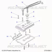 ENGINE, THROTTLE BODY AND COUVERCLE SOUPAPE