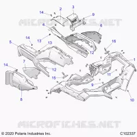 HABITACLE AVANT AND SIDE PANELS