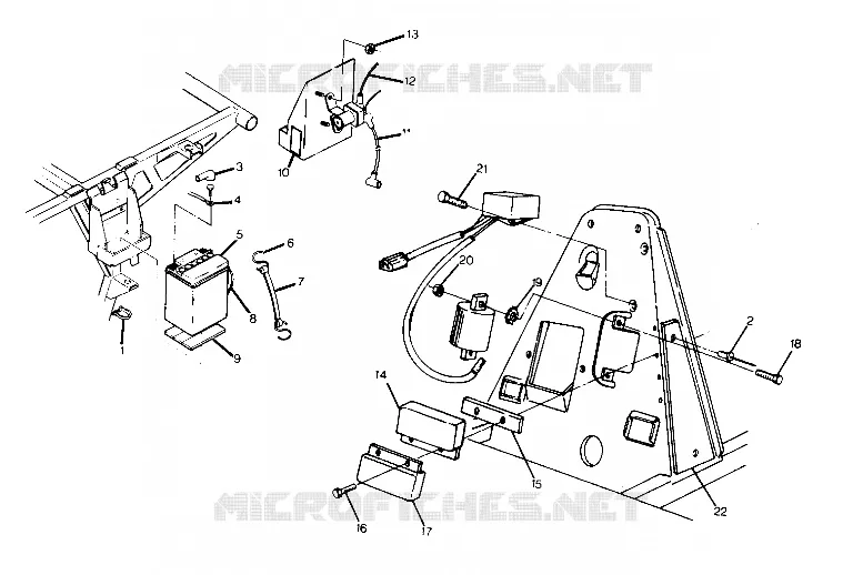 SUPPORT BATTERIE ASSEMBLY BIG BOSS 4X6 (4919801980033A)