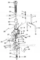 CARBURATEUR 600 XCR 0975677, 600 XCR SE H975677 AND EUROPEAN 600 XCR SE E975 (4937963796D004)