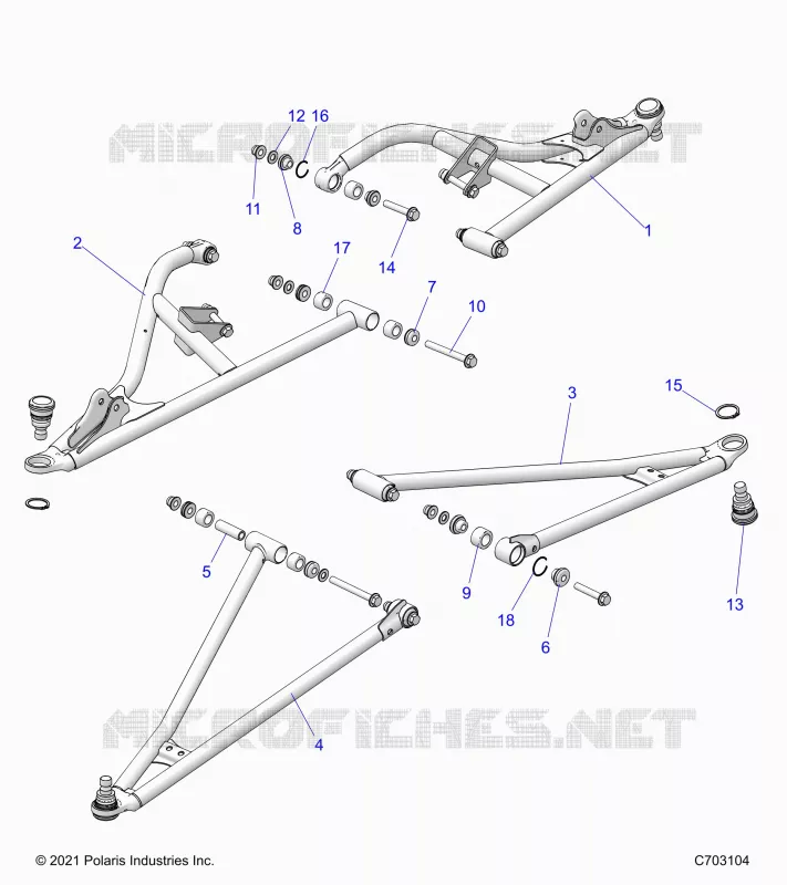SUSPENSION AVANT CONTROL ARMS