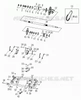 CHASSIS, SWING ARM AND AXE ARRIERE