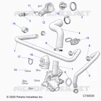 MOTEUR, WATERPUMP AND BYPASS