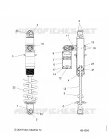 SUSPENSION, AMORTISSEUR ARRIERE TRACK, VELOCITY
