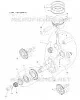 MOTEUR, VILEBREQUIN AND PISTON