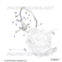 DRIVE TRAIN, MAIN SUPPORT PONT