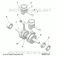 ENGINE, PISTON ET VILEBREQUIN