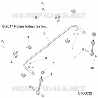 SUSPENSION, FRONT BARRE STABILISATRICE