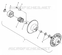 EMBRAYAGE DE TRANSMISSION ASSEMBLY SUPER SPORT E940743 (4927372737022A)
