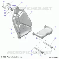 SIEGE ASM.,REAR