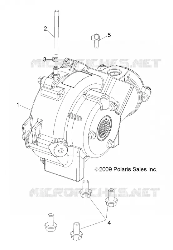 SYSTÈME DE TRANSMISSION, FRONT SUPPORT PONT