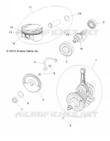 MOTEUR, VILEBREQUIN, PISTON AND BALANCE SHAFT