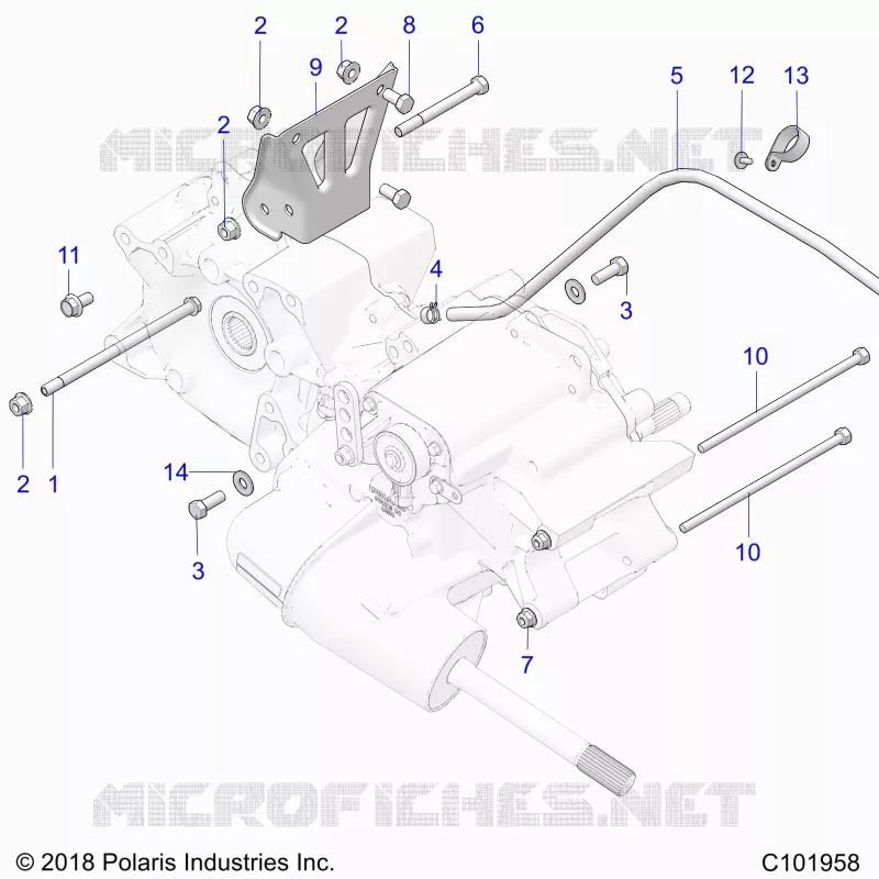 SYSTÃˆME DE TRANSMISSION, MAIN GEARCASE MOUNTING