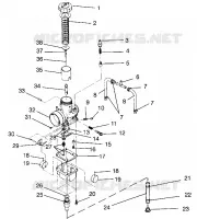 CARBURATEUR ULTRA SKS 0960578, EUROPEAN ULTRA SKS E960578, AND ULTRA RMK 096 (4931683168C013)