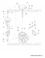 MOTEUR, CARBURATEUR, UPPER